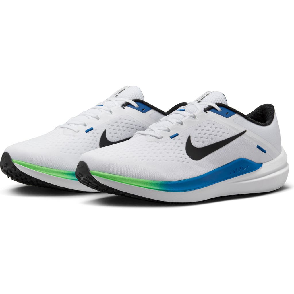 Shop Nike Air Winflo 10 Running Shoe In White/black/star Blue
