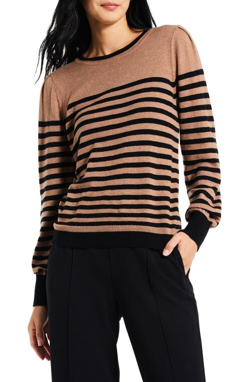 NIC+ZOE Stripe Sweater in Black Multi