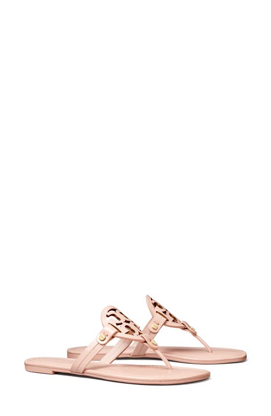 Shop Tory Burch Miller Sandal In Sea Shell Pink Patent