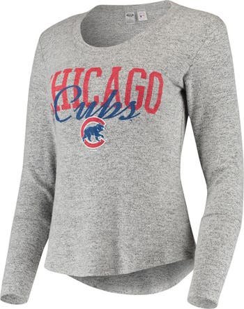  Nike Women's Chicago Cubs Tri-Blend 3/4-Sleeve Raglan