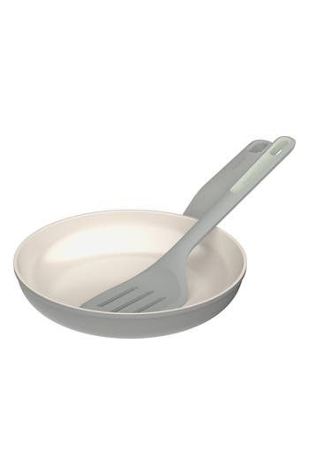 Berghoff Leo Balance 9.5-inch Nonstick Fry Pan & Spatula Set In Moon Mist