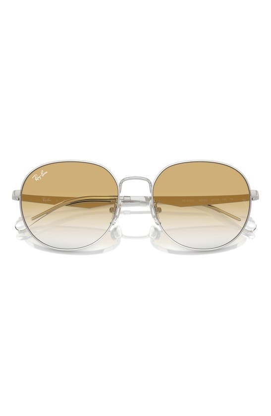 Shop Ray Ban Ray-ban 57mm Phantos Round Sunglasses In Silver