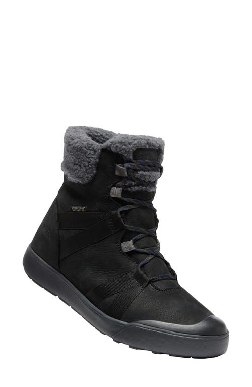 Keen Elle Waterproof Winter Boot In Black/black