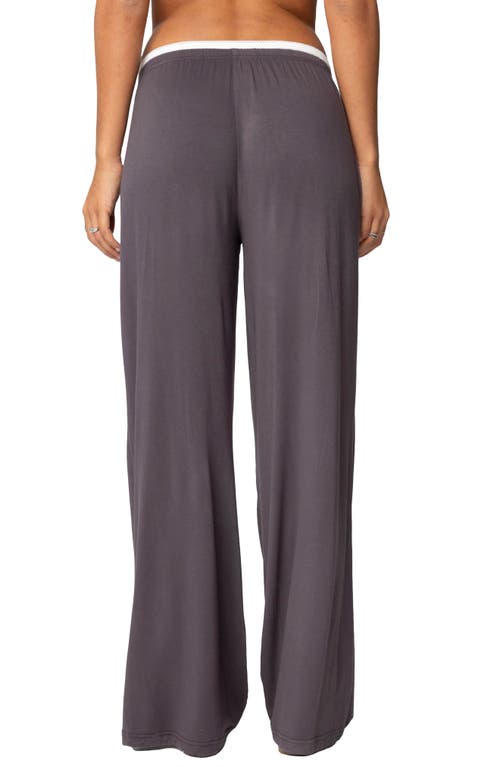 Edikted Elsa Layered Pants In Gray