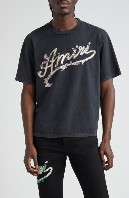 AMIRI Filigree Logo Graphic T-Shirt in Black 