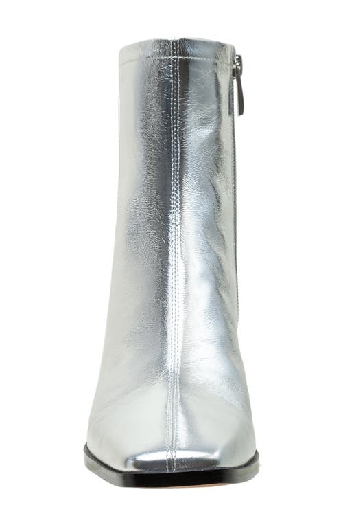 Shop Linea Paolo Saylor Square Toe Boot In Silver