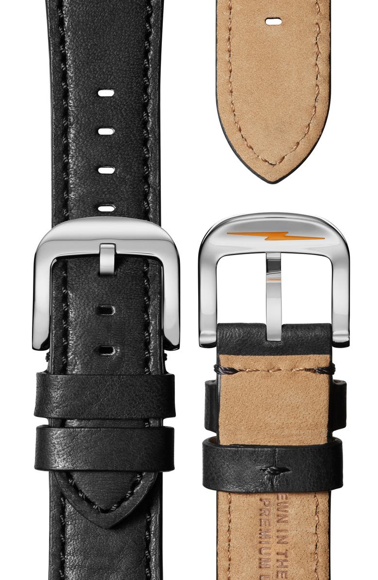 Shinola Runwell Leather Strap Watch, 41mm, Alternate, color, 