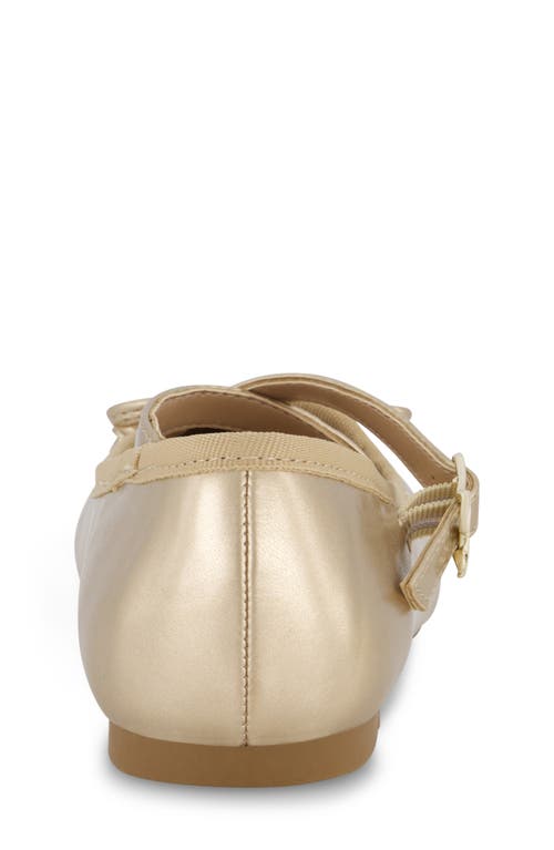 Shop Sam & Libby Kids' Candice Crossover Flat In Gold