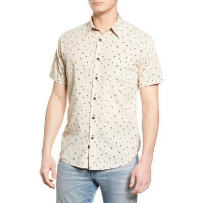 Rails Carson Short Sleeve Button-Up Shirt, Brown