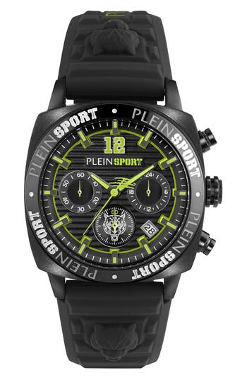 Philipp Plein Sport Wildcat Silicone Strap Watch, 40mm In Black 5