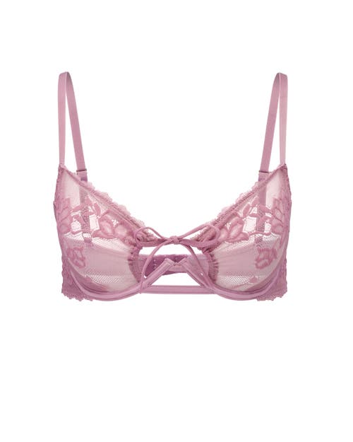 Shop Adore Me Cathie Unlined Demi Bra In Medium Purple