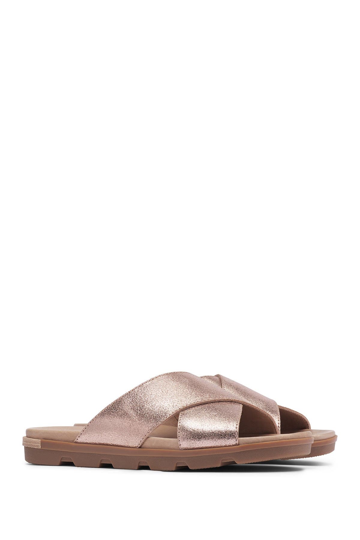 sorel rose gold sandals