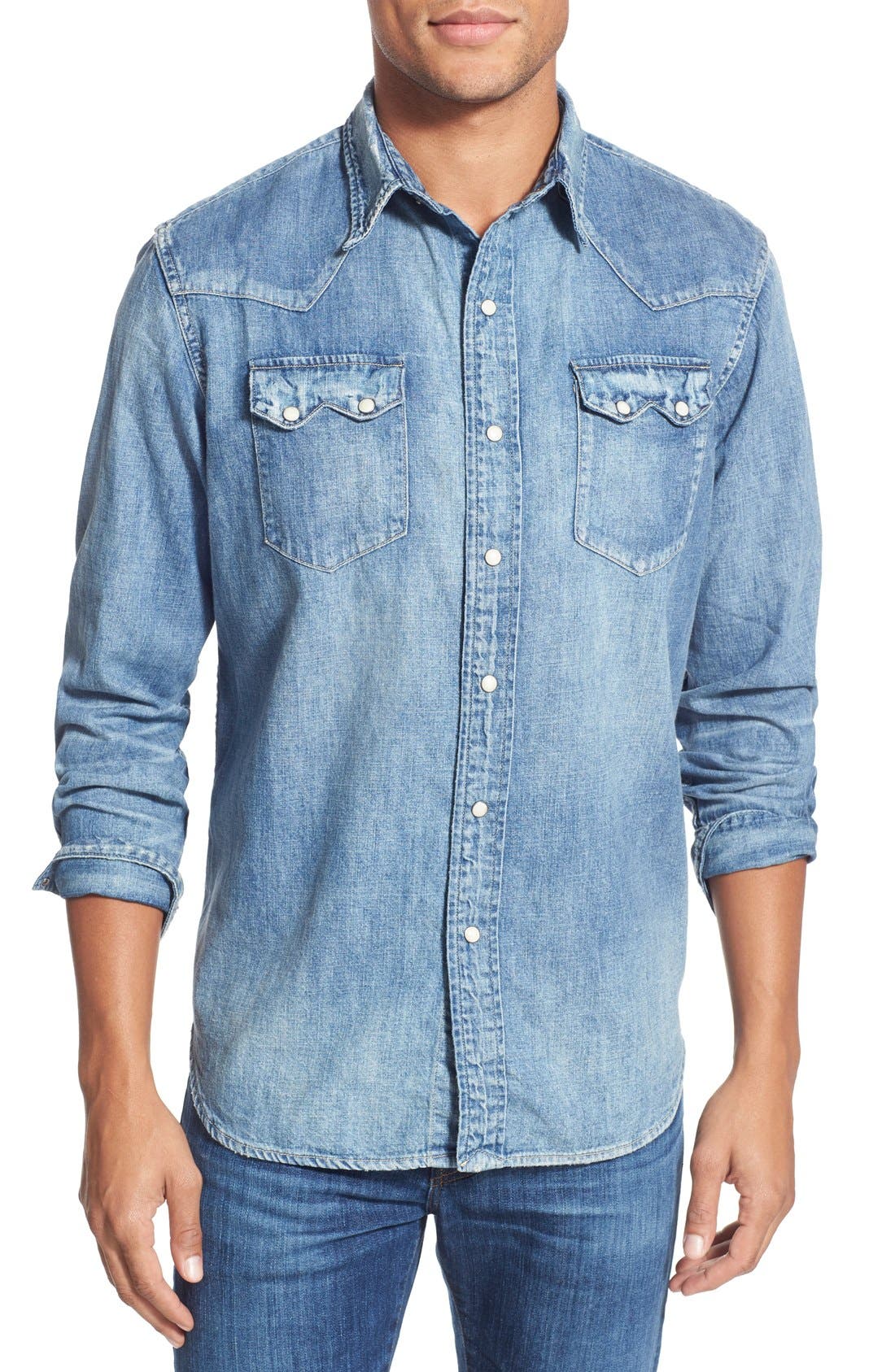 Polo Ralph Lauren Regular Fit Denim Western Shirt | Nordstrom