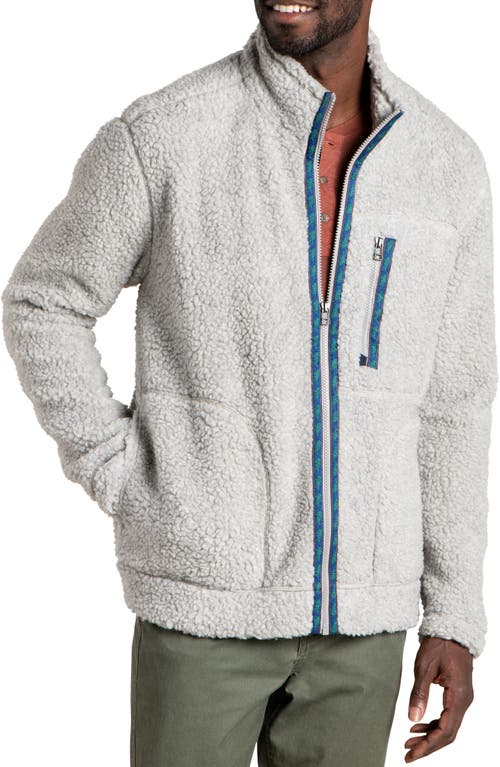 Sespe Faux Shearling Recycled Wool Blend Jacket in Light Heather Grey