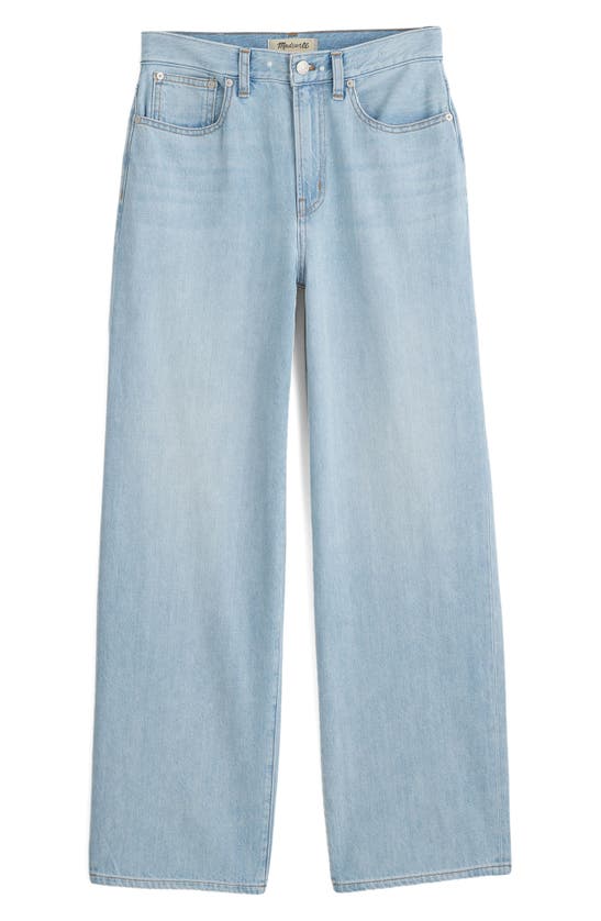 Shop Madewell The Perfect Crop Wide Leg Jeans In Fitzgerald Wash