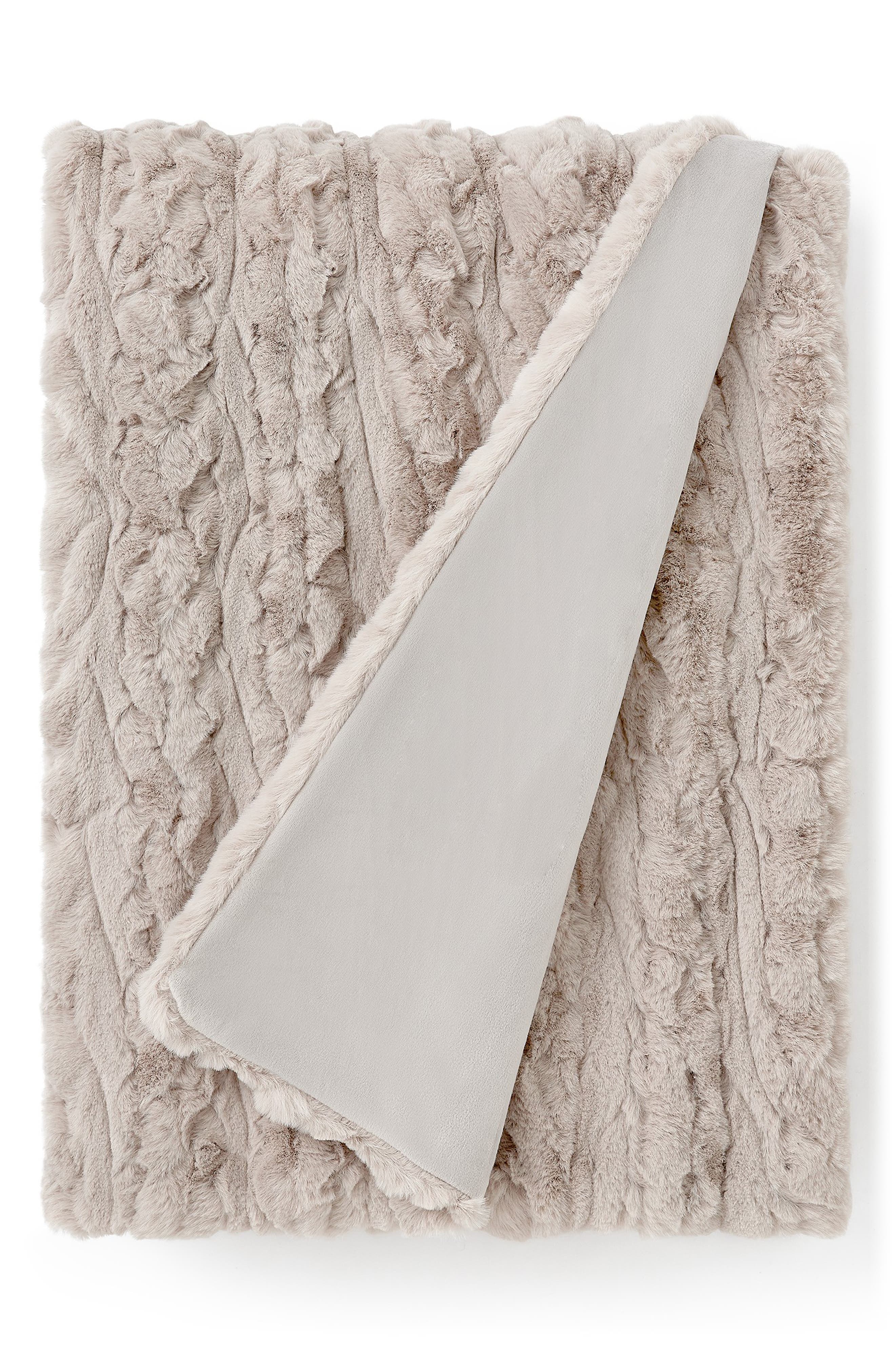 UGG® Ismay Faux Fur Throw Blanket Nordstrom