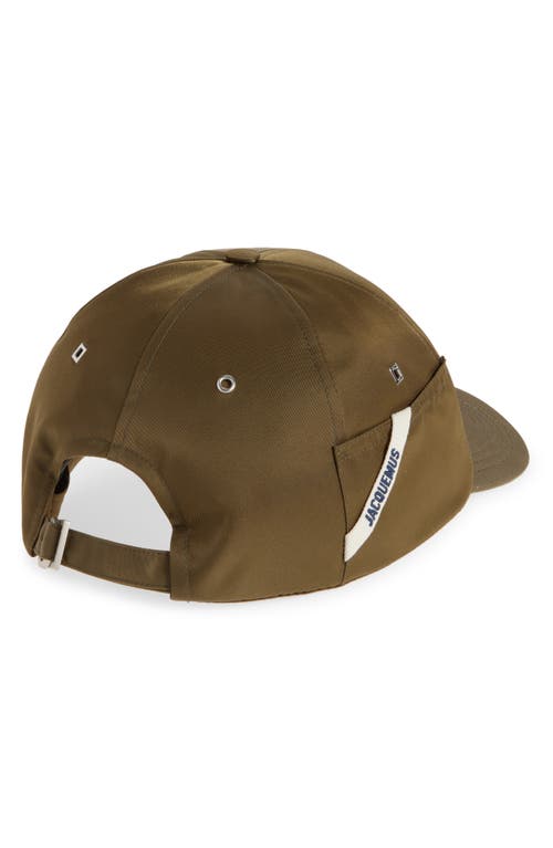 Jacquemus La Casquette Ovalie Baseball Cap In Khaki
