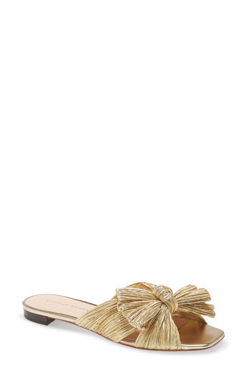 Daphne Slide Sandal in Gold