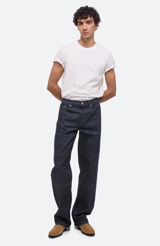 Shop Helmut Lang Raw Denim Carpenter Jeans In Raw Indigo