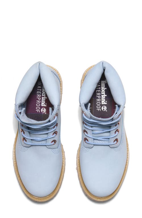 Timberland Premium Waterproof Boot In Light Blue Nubuck