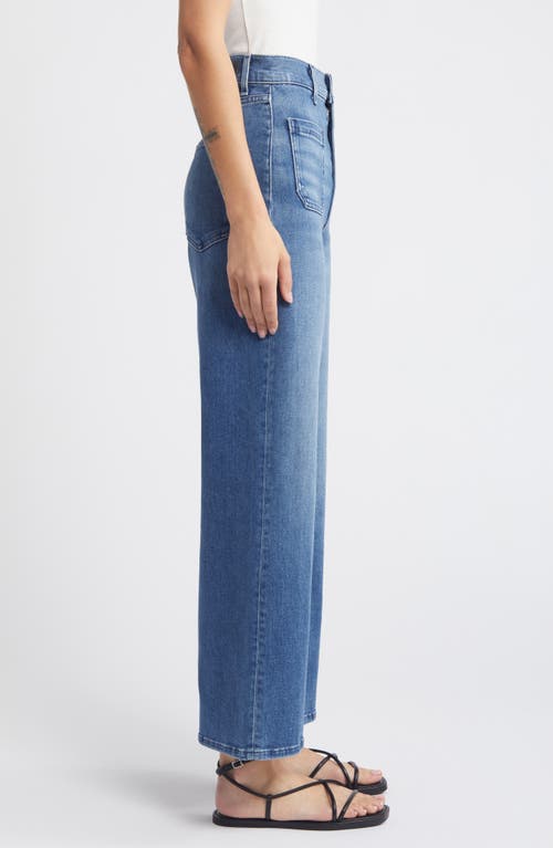 Shop Le Jean Virginia Patch Pocket High Waist Ankle Wide Leg Jeans In Laurel Canyon