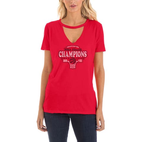 St. Louis Cardinals Fanatics Branded Women's Light Blue/Red True Classic  League Diva Pinstripe Raglan V-Neck T-Shirt