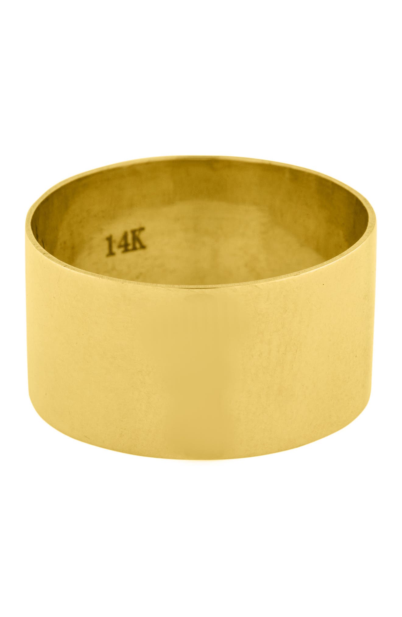 Adornia Fine 14k Yellow Gold 10mm Cigar Band Ring