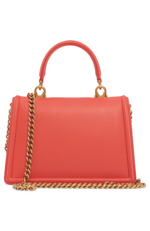 Shop Dolce & Gabbana Dolce&gabbana Mini Devotion Leather Top Handle Bag In Corallo