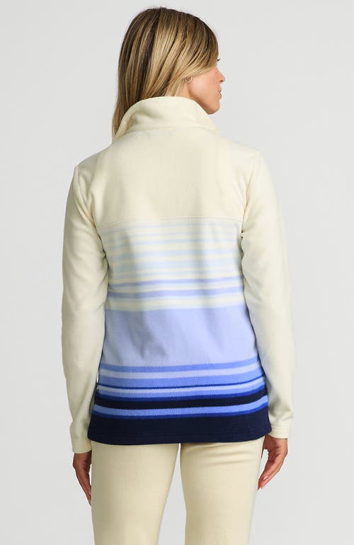 LANDS' END LANDS' END PLUS SIZE ANYWEATHER FLEECE QUARTER ZIP PULLOVER