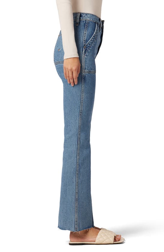 Shop Hudson Jeans Faye Ultra High Waist Bootcut Utility Jeans In Earth Angel