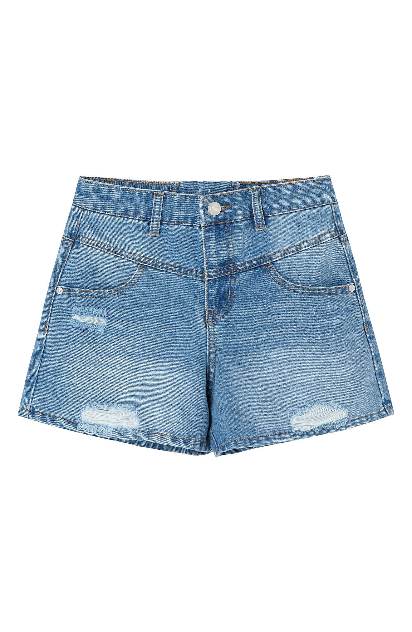 Truce Kids' Distressed Denim Shorts 