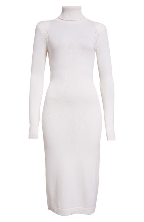 TOM FORD Turtleneck Long Sleeve Cashmere Sweater Dress Off White at Nordstrom,