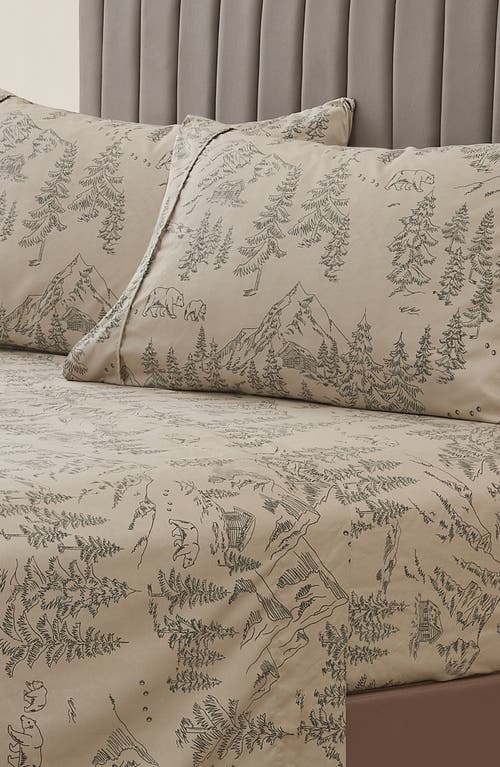 Woven & Weft Lodge Print Sheet Set In Bear Mountain