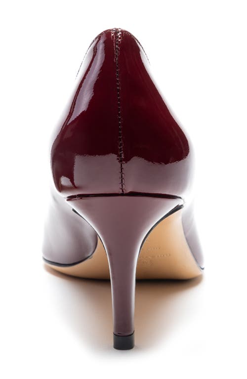 Shop Bruno Magli Tara Pointed Toe Pump In Bordeaux Patent