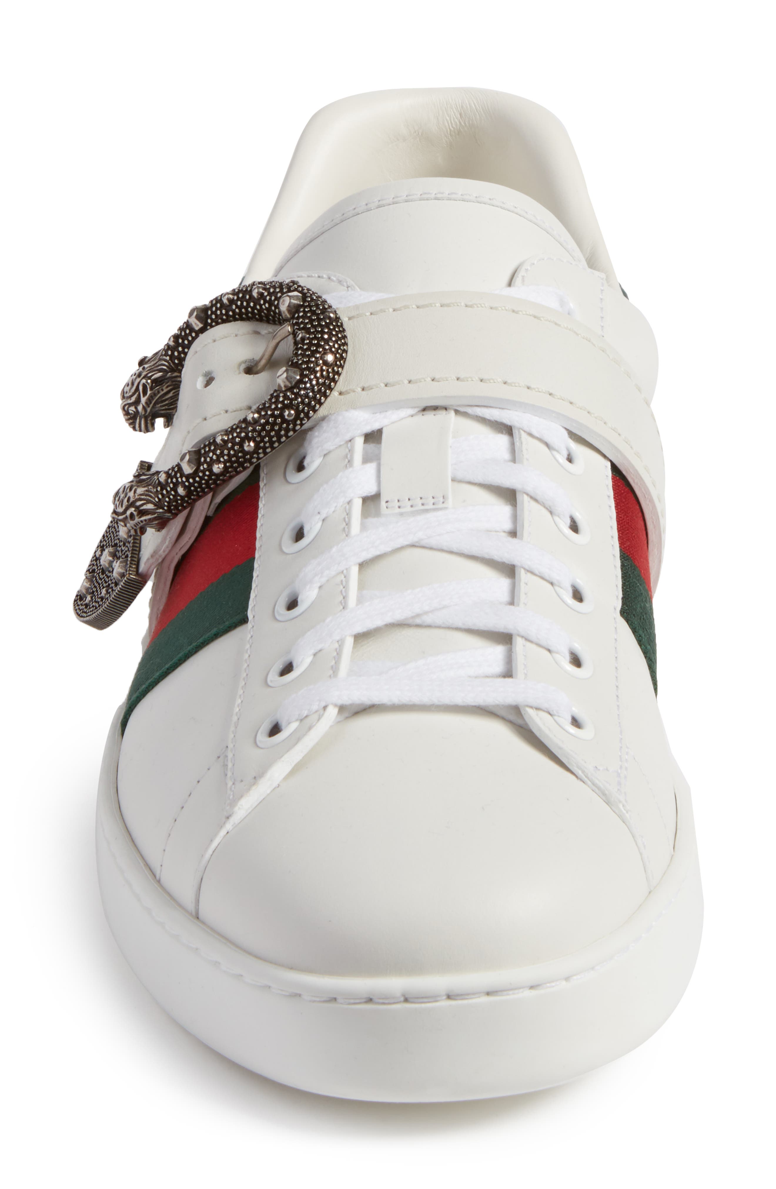 gucci ace sneaker with dionysus buckle