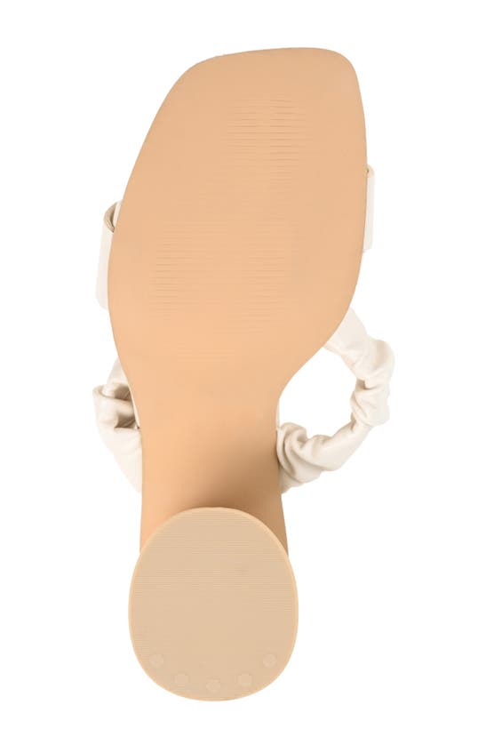 Journee Collection Open Square-toe Block Heel In White