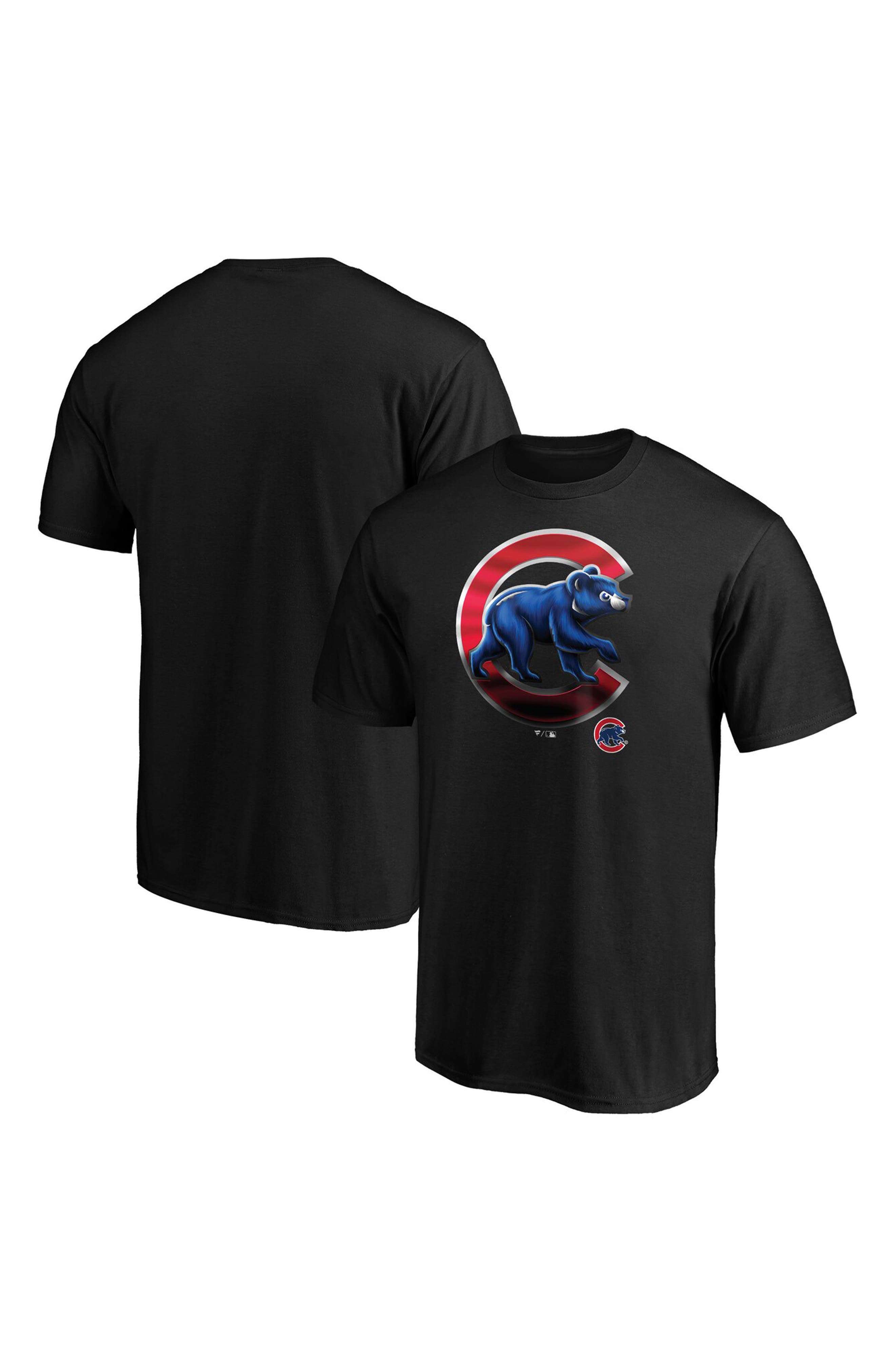 black chicago cubs shirt