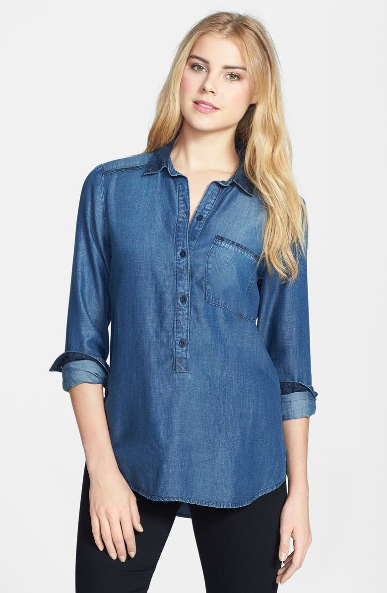 Side Stitch Tencel® Pullover Tunic | Nordstrom