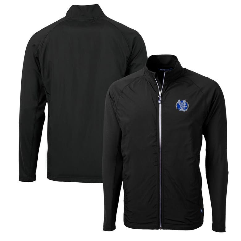 Shop Cutter & Buck Black Air Force Falcons Adapt Eco Knit Hybrid Recycled Full-zip Jacket