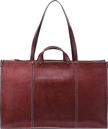 Old trend best sale leather tote