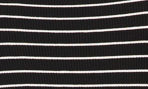 Shop Halogen ® Stripe Rib Tank In Rich Black/white Mini Stripe
