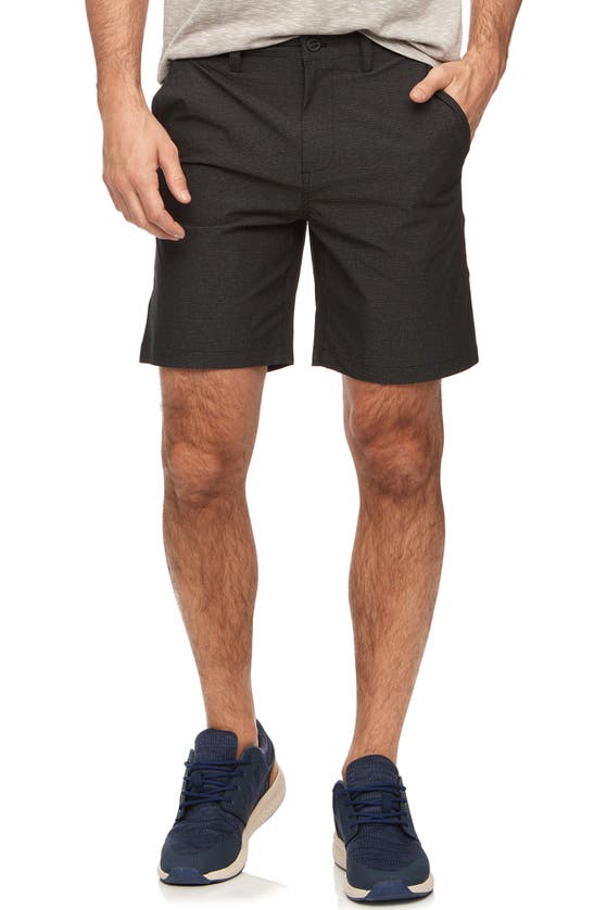 Flag And Anthem Hybrid Stretch Ripstop Shorts In Black