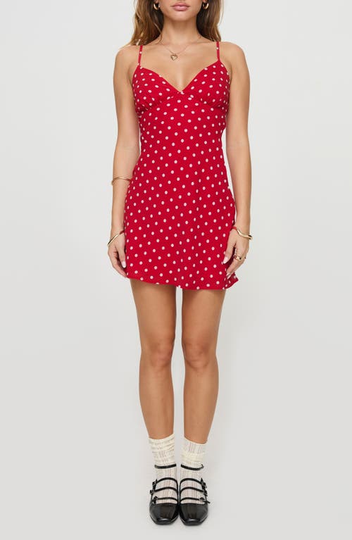 PRINCESS POLLY PRINCESS POLLY CHARA POLKA DOT MINIDRESS 