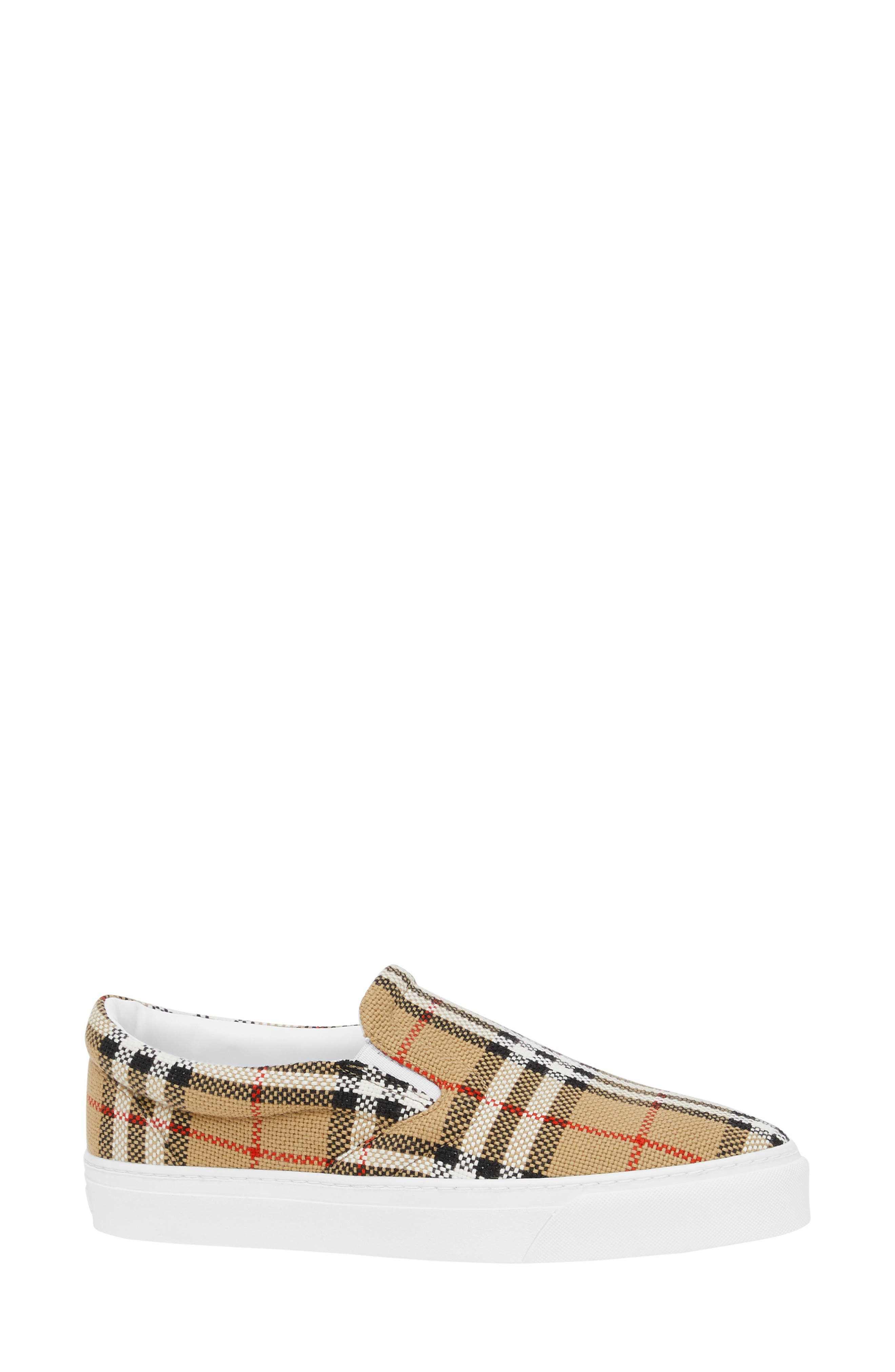 Burberry Thompson Check Slip On Sneaker 