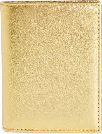 Comme des Garcons Wallets Metallic Leather Bifold Wallet Nordstrom