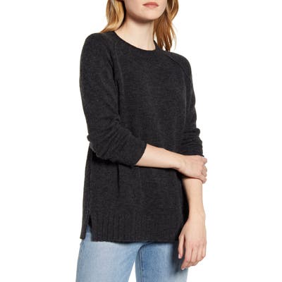 Caslon Cozy Crewneck Sweater, Grey