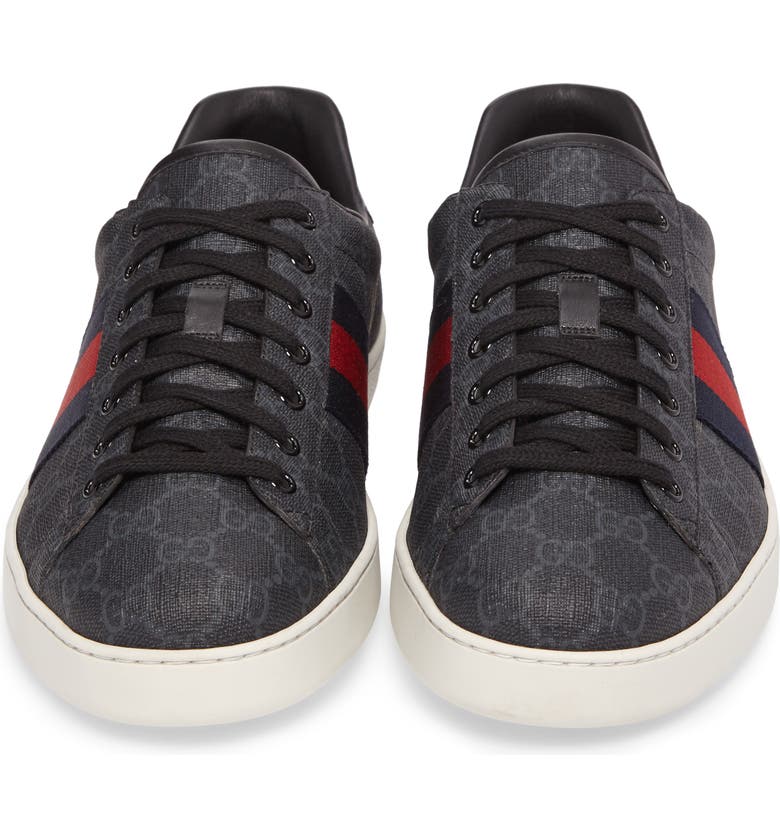 Embankment Performer Devastate Gucci New Ace GG Supreme Low Top Sneaker | Nordstrom