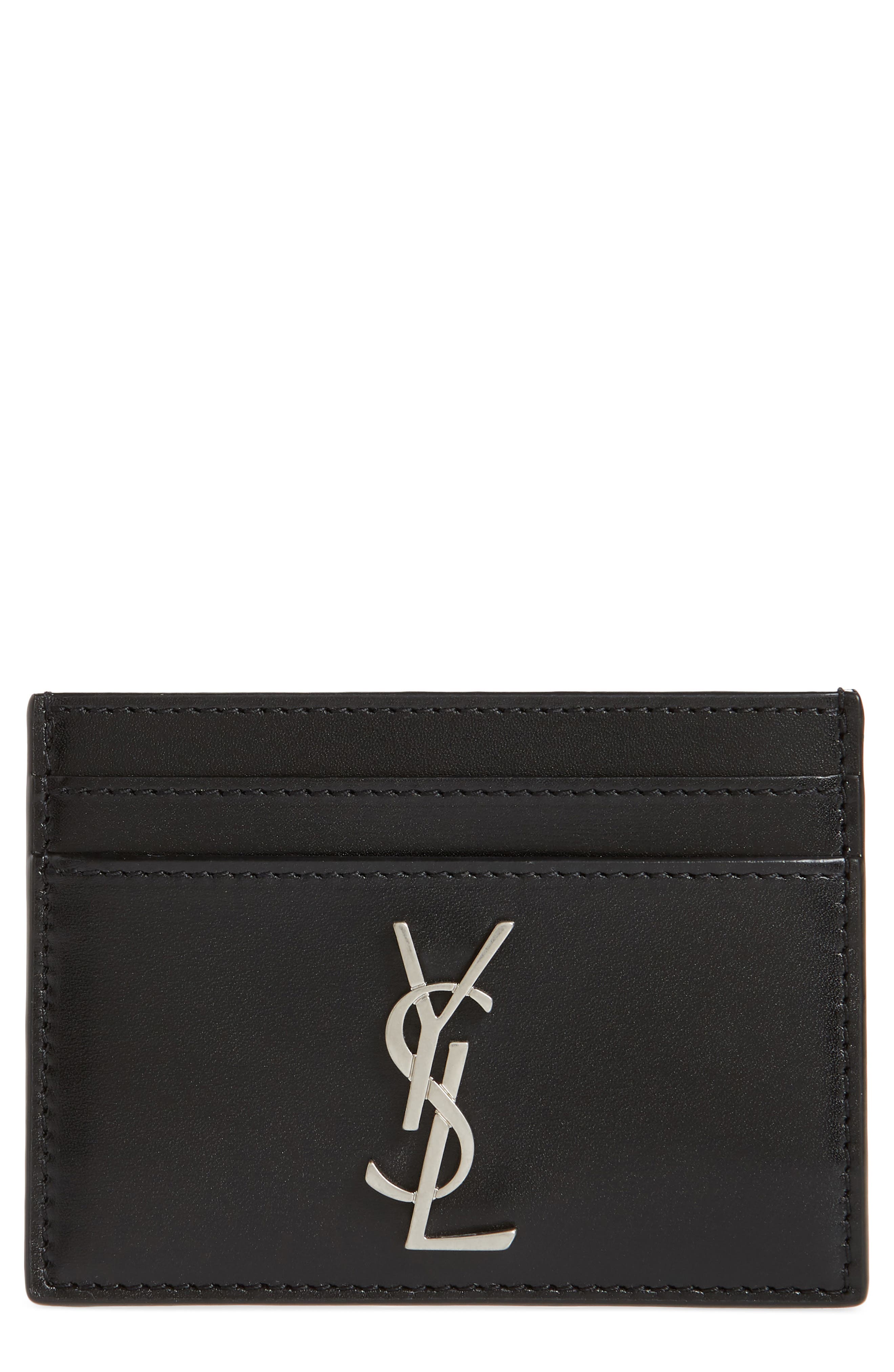 ysl mens leather wallet