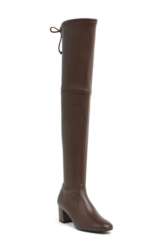 Stuart Weitzman Genna Over-the-knee Boot In Walnut