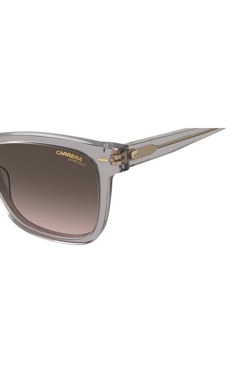 Carrera Eyewear 54mm Gradient Rectangular Sunglasses In Grey/brown Gradient